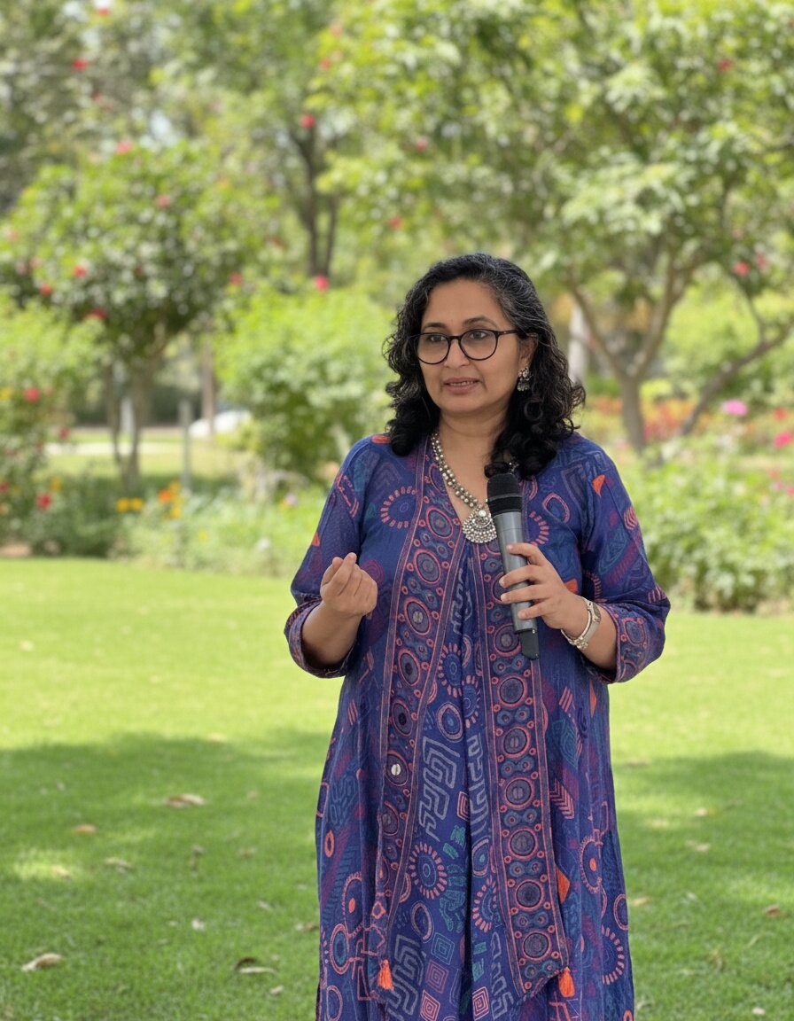 Haseena Abdulla teaching